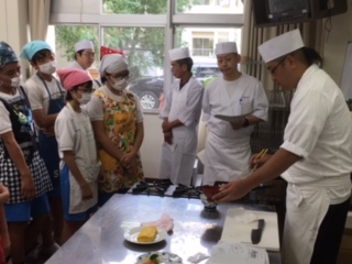 玉子焼き、鶏のくわ焼き